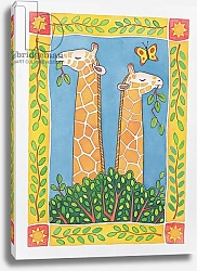 Постер Бакстер Кэти (совр) Giraffes