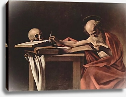 Постер Караваджо (Caravaggio) Пишущий св. Иероним