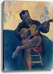 Постер Гоген Поль (Paul Gauguin) Игра на гитаре