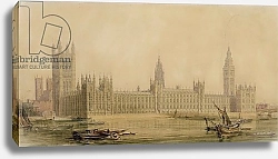 Постер Барри Чарльз Perspective View of the new Houses of Parliament, c.1840s