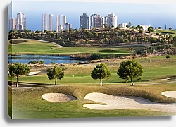 Постер Поле для игры в гольф в Бенидорме, Испания