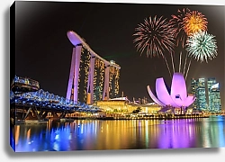 Постер Фейерверки над Сингапуром