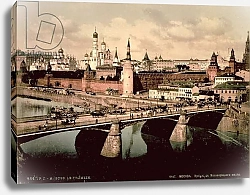 Постер Postcard depicting the Kremlin, Moscow