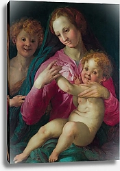 Постер Неизвестен Мадонна с младенцем и молодой Креститель