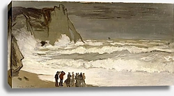 Постер Моне Клод (Claude Monet) Бурное море в Этретате