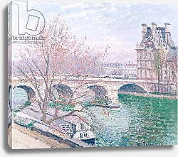 Постер Писсарро Камиль (Camille Pissarro) The Pont-Royal and the Pavillon de Flore, 1903 (oil on canvas