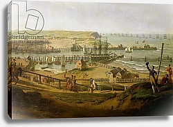 Постер Хью Жан-Франсуа Napoleon Visiting the Camp at Boulogne in July 1804, detail of the port, 1806