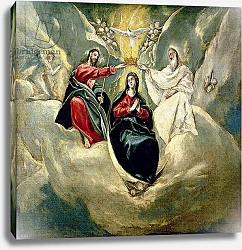 Постер Эль Греко The Coronation of the Virgin, c.1591-92