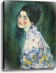 Постер Климт Густав (Gustav Klimt) Portrait of a young woman, 1916-17