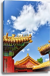Постер Дворцы, пагоды на территории Запретного города, Пекин