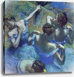 Постер Дега Эдгар (Edgar Degas) Blue Dancers, c.1899