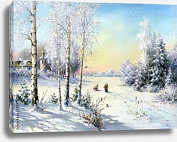 Постер Зимняя деревня