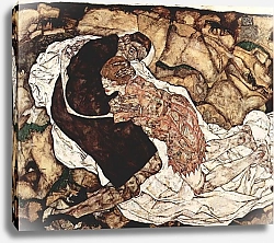 Постер Шиле Эгон (Egon Schiele) Смерть и Женщина