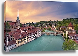 Постер Швейцария, Берн. Вид на город №3