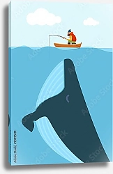 Постер Рыбак и кит