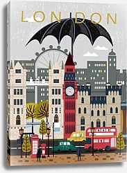 Постер Лондон, путешествия, плакат