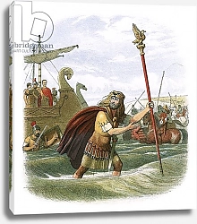 Постер Дойл Джеймс Julius Caesar's invasion attempt in 55 BC