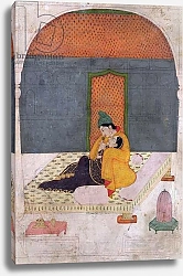 Постер Школа: Индийская 18в Lovers on a terrace, Garhwal, c.1780-1800