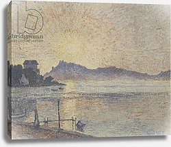 Постер Писсарро Люсьен La Pointe de Cougoussa, Sunset, 1925