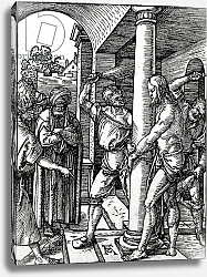 Постер Дюрер Альбрехт The Flagellation of Christ, from The Small Passion series, 1509