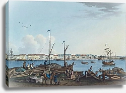 Постер Вид Английской набережной и Галерного двора с Васильевского острова