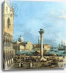 Постер Каналетто (Giovanni Antonio Canal) The Piazzetta, Venice, with the Bacino di S. Marco and the Isola di S. Giorgio Magiore,