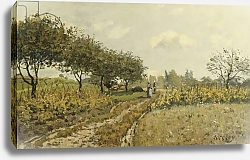 Постер Сислей Альфред (Alfred Sisley) The Path in the Countryside; Le Chemin dans la Campagne, 1876