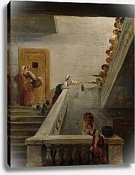 Постер Робер Юбер Distributing Milk at St. Lazare Prison, 1794