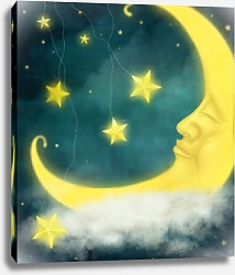 Постер Луна и звезды