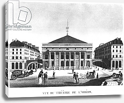 Постер Школа: Французская The Theatre de l'Odeon, c.1830