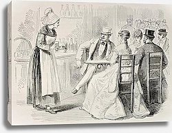 Постер Bar. Created by Pauquet and Dutheil, published on L'Illustration, Journal Universel, Paris, 1868
