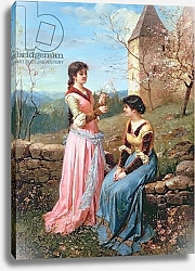 Постер Школа: Итальянская 19в Springtime in Tuscany