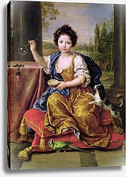 Постер Мигнар Пьер Marie-Anne de Bourbon Mademoiselle de Blois, Blowing Soap Bubbles