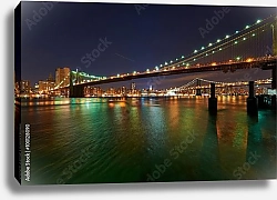 Постер США, Нью-Йорк. Manhattan Bridge
