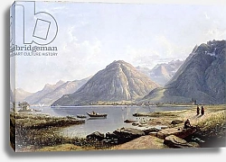 Постер Данби Франсис View of Lake Geneva with the Town of Villeneuve, 1836