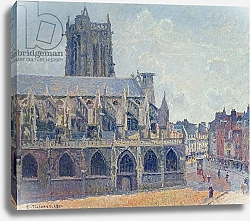 Постер Писсарро Камиль (Camille Pissarro) The Church of St Jacques in Dieppe, 1901