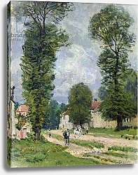 Постер Сислей Альфред (Alfred Sisley) The Road to Marly-le-Roi, or The Road to Versailles, 1875