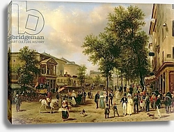 Постер Канелла Джузеппе View of Boulevard Montmartre, Paris, 1830