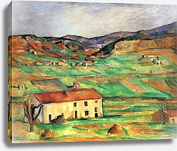 Постер Сезанн Поль (Paul Cezanne) Окрестности Гарданны