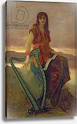 Постер Херберт Антуан The Harpist, 1859