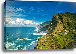 Постер Португалия. Northern coast of Madeira