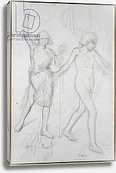 Постер Дега Эдгар (Edgar Degas) St John the Baptist with an Angel walking before him, on the right