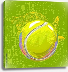 Постер Теннисный мяч