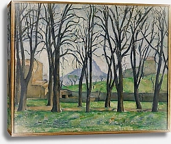 Постер Сезанн Поль (Paul Cezanne) Chestnut Trees at Jas de Bouffan, c.1885-86
