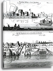 Постер Школа: Немецкая 17в Chinese floating Village, 17th Century