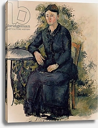 Постер Сезанн Поль (Paul Cezanne) Madame Cezanne in the Garden, 1880-82