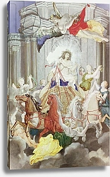 Постер Вернер Джозеф Triumph of King Louis XIV of France driving the Chariot of the Sun preceded by Aurora