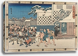 Постер Утагава Хирошиге (яп) Challenging the Guards