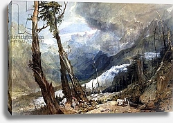 Постер Тернер Уильям (William Turner) Mere de Glace, in the Valley of Chamouni, Switzerland, 1803