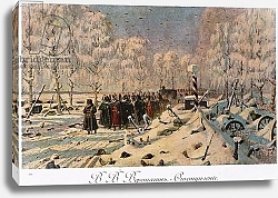 Постер Верещагин Василий The French Retreat from Moscow in October 1812, c.1888-95